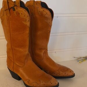 Twisted X Brown Leather Heeled Boots